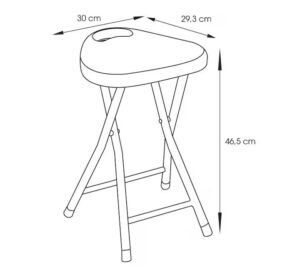 Сгъваема табуретка за баня