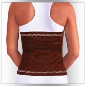 Вълнен акрилен затоплящ колан - цвят камилска вълна